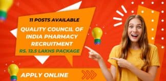 Quality Council of India Jobs - Pharmacy Apply Online