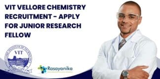 VIT Vellore Chemistry Recruitment