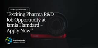 "Exciting Pharma R&D Job Opportunity at Jamia Hamdard - Apply Now!"