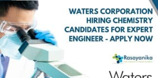 Waters Corporation Hiring Chemistry