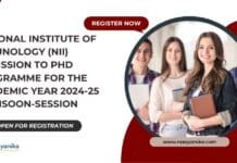 NII PhD 2024 Admissions Monsoon