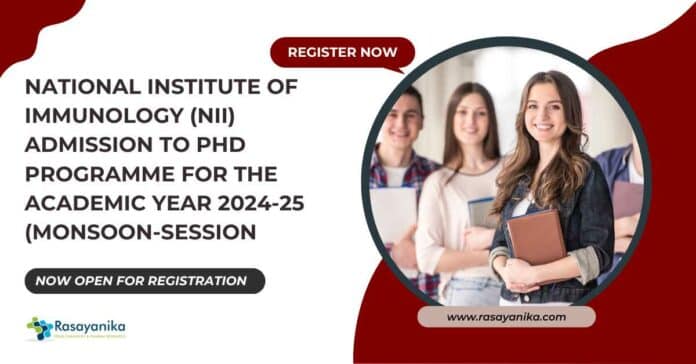 NII PhD 2024 Admissions Monsoon