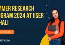 Summer Research Program 2024