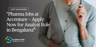 "Pharma Jobs at Accenture - Apply Now for Analyst Role in Bengaluru!"