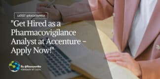 "Get Hired as a Pharmacovigilance Analyst at Accenture - Apply Now!"