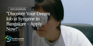 "Discover Your Dream Job at Syngene in Bangalore - Apply Now!"