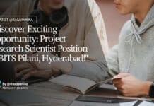 "Discover Exciting Opportunity: Project Research Scientist Position at BITS Pilani, Hyderabad!"