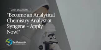 "Become an Analytical Chemistry Analyst at Syngene - Apply Now!"