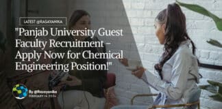 "Panjab University Guest Faculty Recruitment - Apply Now for Chemical Engineering Position!"