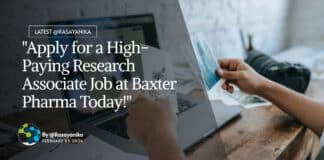 "Apply for a High-Paying Research Associate Job at Baxter Pharma Today!"