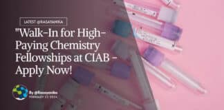 "Walk-In for High-Paying Chemistry Fellowships at CIAB - Apply Now!