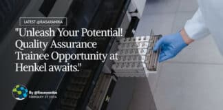 "Unleash Your Potential! Quality Assurance Trainee Opportunity at Henkel awaits."