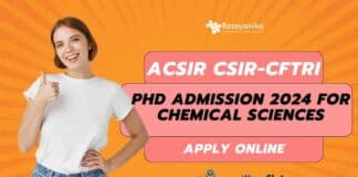 AcSIR CSIR-CFTRI PhD 2024