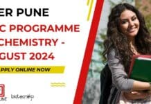 IISER Pune Chemistry Admissions 2024