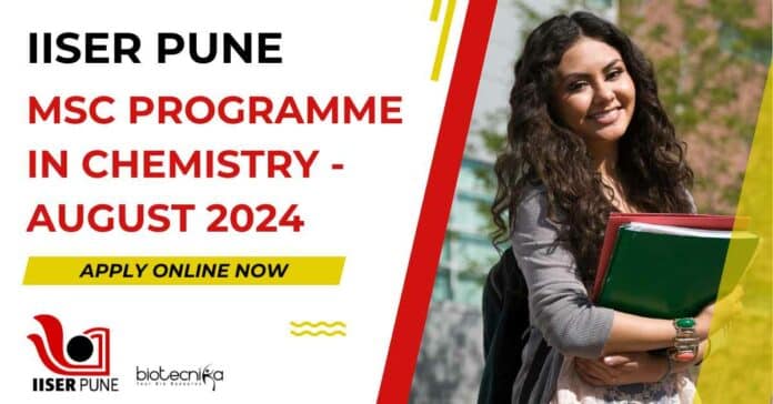 IISER Pune Chemistry Admissions 2024