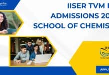 IISER TVM PhD Admissions 2024 - School of Chemistry, Apply Now