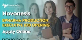 Novonesis BPharma Production Executive