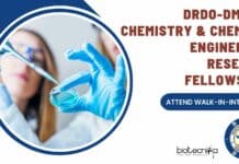 DRDO-DMSRDE Chemistry JRF