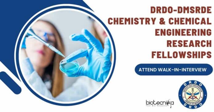 DRDO-DMSRDE Chemistry JRF