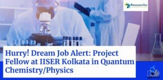 Chemistry Project Fellow IISER