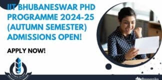 IIT Bhubaneswar PhD Programme 2024-25