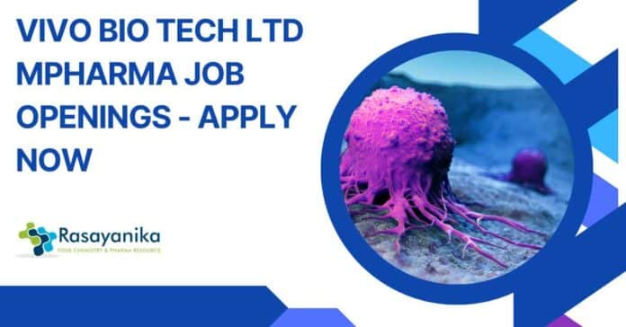 Vivo Bio Tech Ltd MPharma