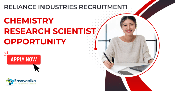 Reliance Industries Careers Chemistry