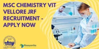 MSc Chemistry VIT Vellore