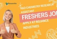 Freshers R&D Chemistry Research