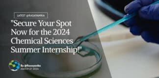 "Secure Your Spot Now for the 2024 Chemical Sciences Summer Internship!"