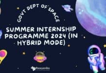 Govt Dept of Space Summer Internship