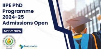 IIPE PhD Programme 2024-25 Admissions
