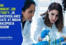 Govt IPC Pharmacology Job Opening