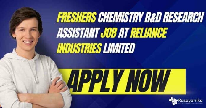 Freshers Chemistry R&D Research