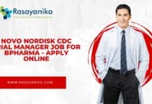 Novo Nordisk CDC Trial Manager Job For BPharma - Apply Online