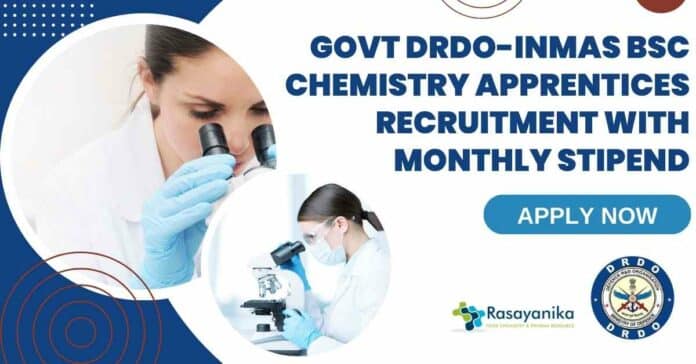 Govt DRDO-INMAS Apprentices Recruitment