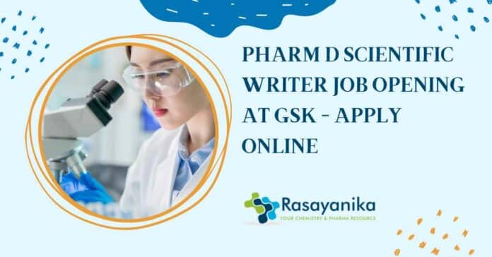Pharm D Scientific Writer Job