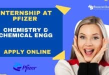 Exciting Internship Opportunity With Pfizer! Chemistry & Chem Engg Apply Online