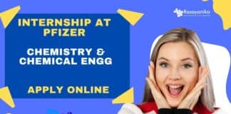 Exciting Internship Opportunity With Pfizer! Chemistry & Chem Engg Apply Online