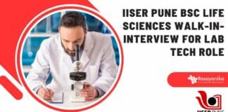 IISER Pune BPharma Walk-In-Interview