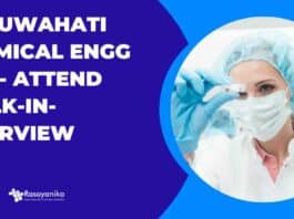 IIT Guwahati Chemical Engineering Job