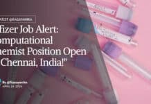 "Pfizer Job Alert: Computational Chemist Position Open in Chennai, India!"