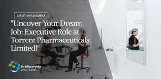 "Uncover Your Dream Job: Executive Role at Torrent Pharmaceuticals Limited!"