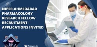 NIPER-Ahmedabad Pharmacology Research Fellow