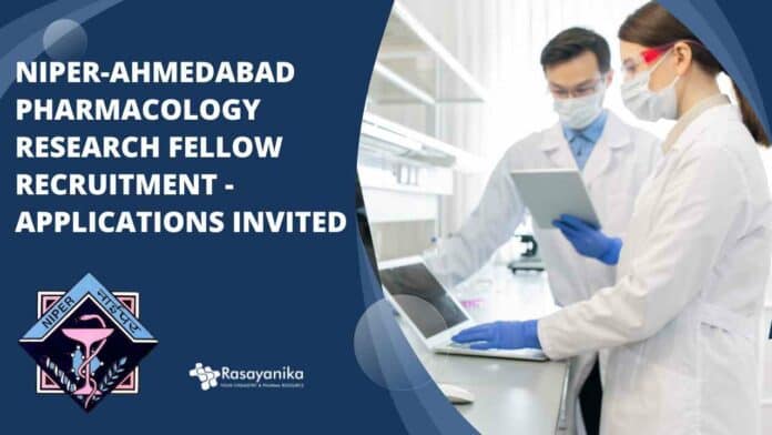 NIPER-Ahmedabad Pharmacology Research Fellow