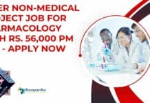 NIPER Non-Medical Project Job