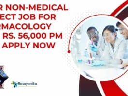 NIPER Non-Medical Project Job