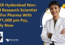 NIPER Hyderabad Non-Med Research