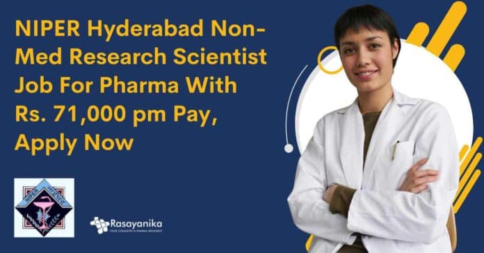 NIPER Hyderabad Non-Med Research