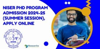 NISER PhD Admission 2024-25